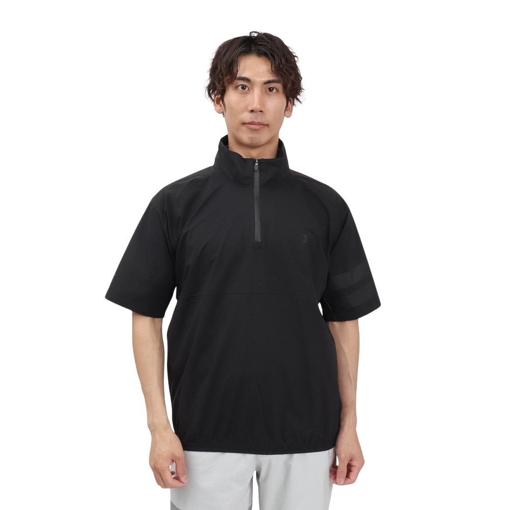 ハーレー（HURLEY）（メンズ）ゴルフウェア ファントム レイン 半袖 プルオーバー MGRN251099-BLK