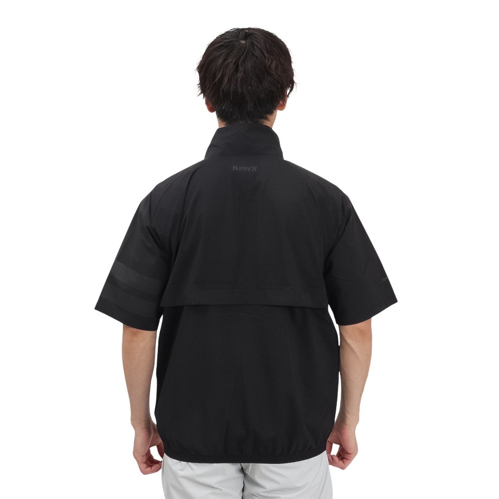 ハーレー（HURLEY）（メンズ）ゴルフウェア ファントム レイン 半袖 プルオーバー MGRN251099-BLK