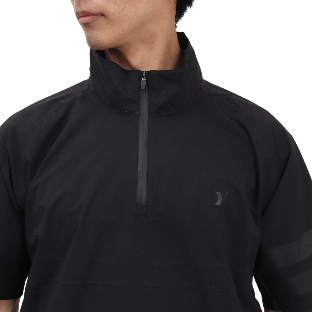 ハーレー（HURLEY）（メンズ）ゴルフウェア ファントム レイン 半袖 プルオーバー MGRN251099-BLK