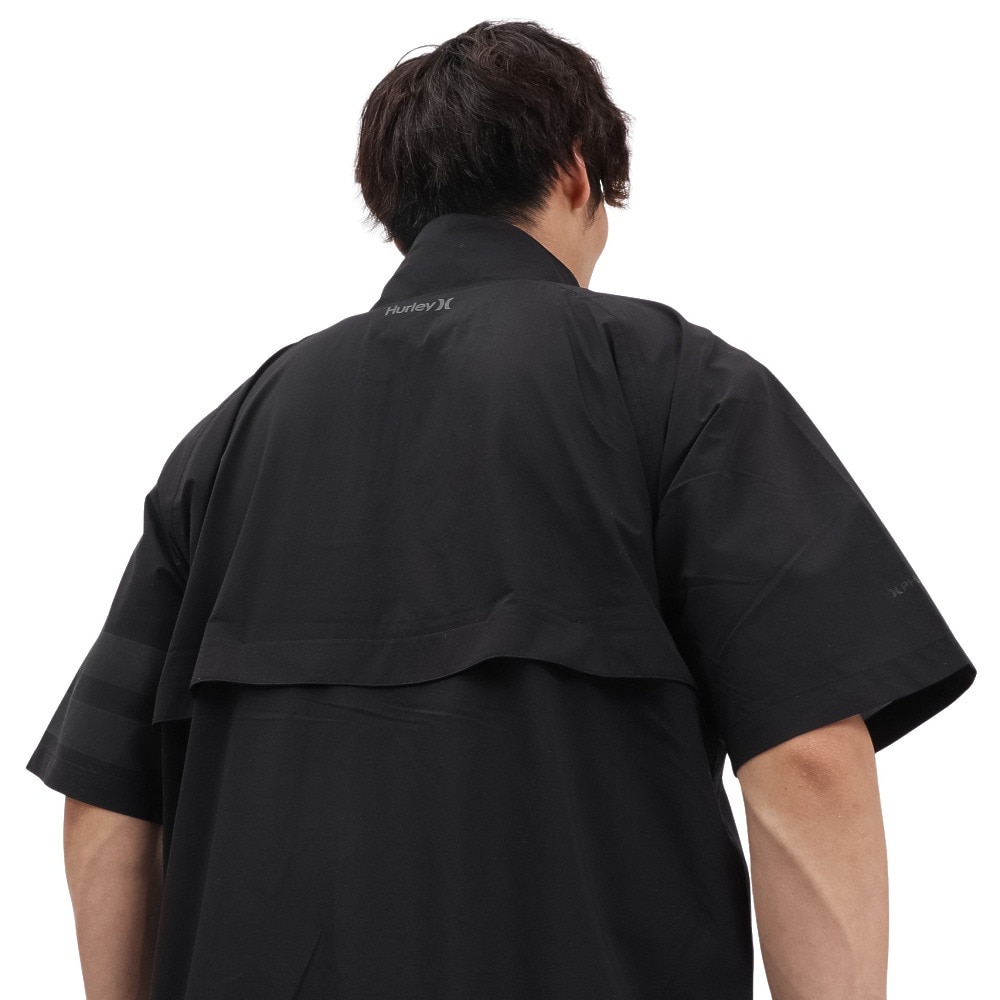 ハーレー（HURLEY）（メンズ）ゴルフウェア ファントム レイン 半袖 プルオーバー MGRN251099-BLK
