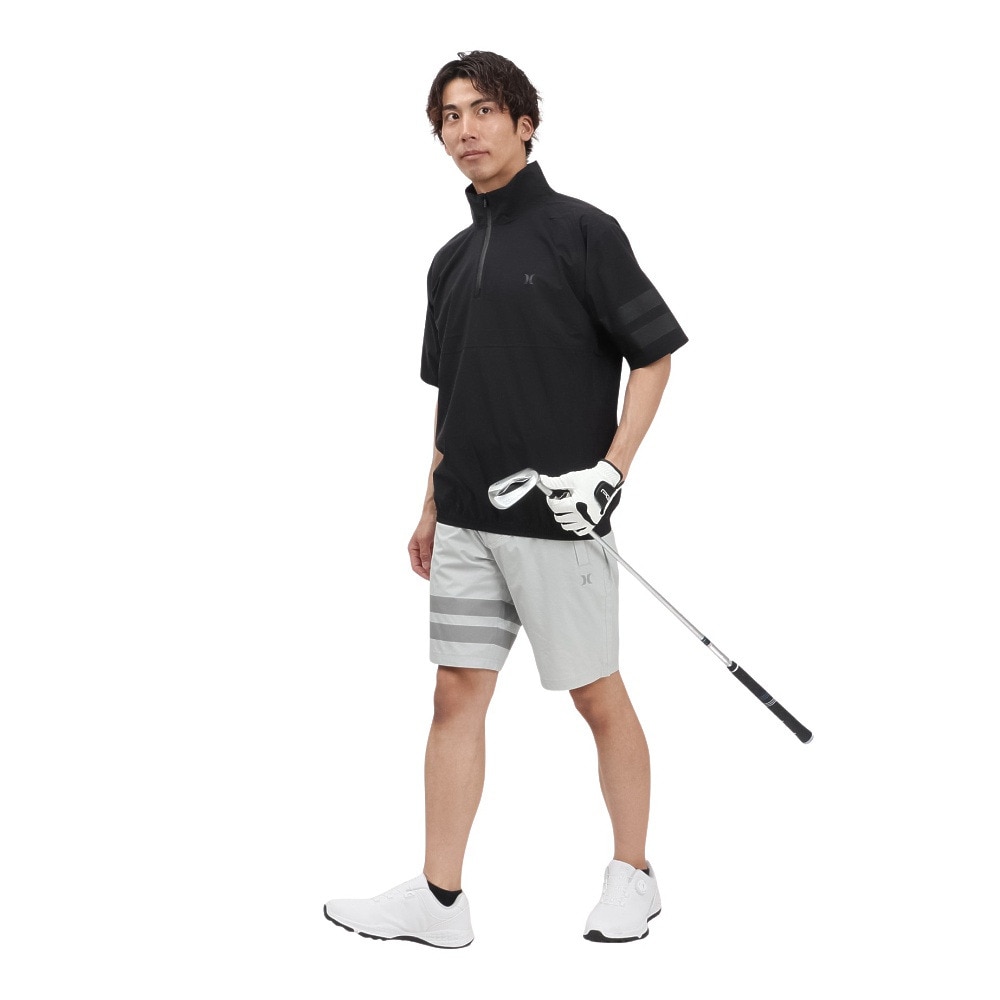 ハーレー（HURLEY）（メンズ）ゴルフウェア ファントム レイン 半袖 プルオーバー MGRN251099-BLK