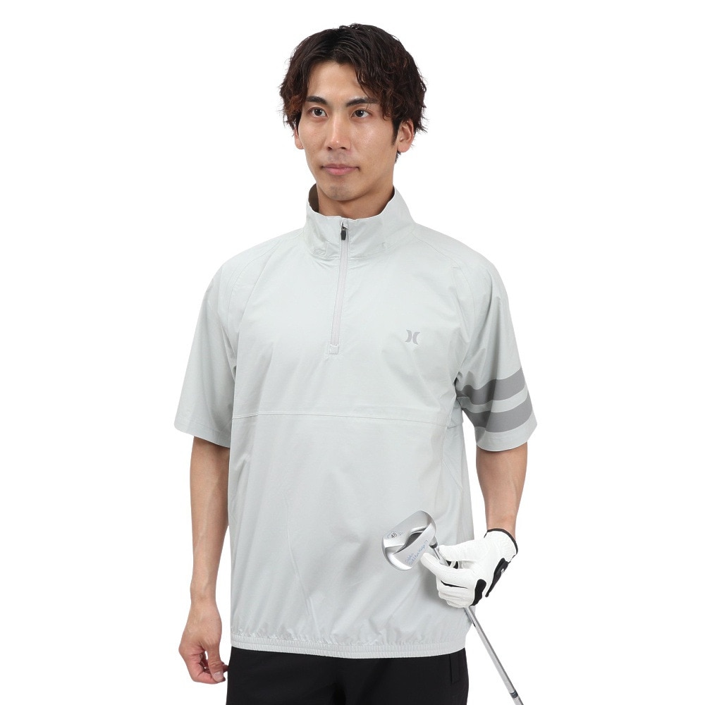 ハーレー（HURLEY）（メンズ）ゴルフウェア ファントム レイン 半袖 プルオーバー MGRN251099-SGY