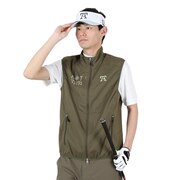 トミーアーマー（Tommy Armour）（メンズ）ゴルフウェア アウター ダブルファスナー レインウェア 絶耐撥水 ベスト VIATEX STRETCH TAINF22S012166 KHK