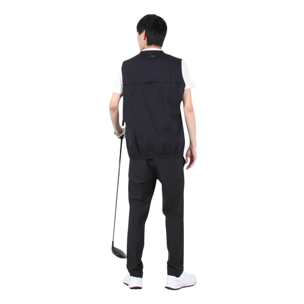 ハーレー（HURLEY）（メンズ）ゴルフウェア レインウェア 撥水 防水 耐水 ストレッチ ベスト PHANTOM MJK2200004-BLK