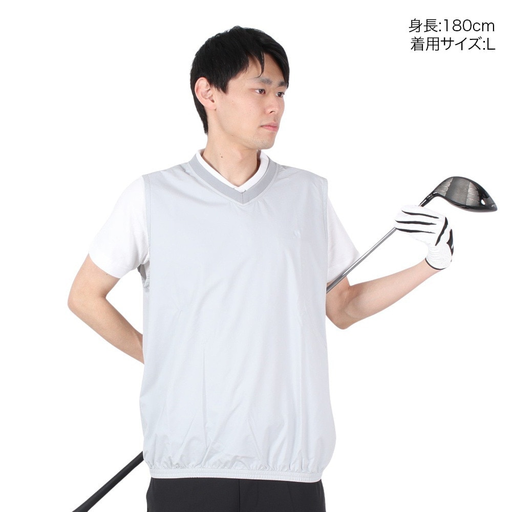 ハーレー（HURLEY）（メンズ）ゴルフウェア レインウェア 撥水 防水 耐水 ストレッチ ベスト PHANTOM MJK2200004-LGY