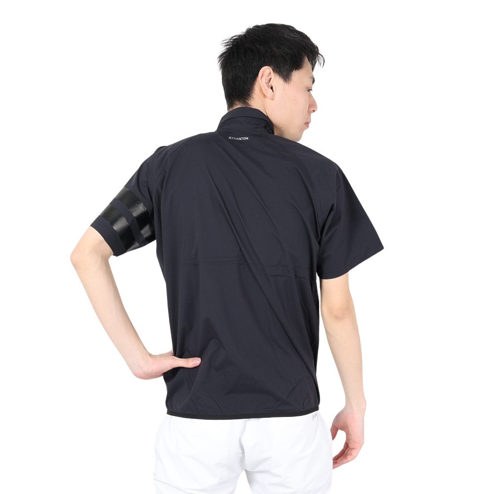 ハーレー（HURLEY）（メンズ）ゴルフウェア PHANTOMEN RAIN POLO 半袖 VMI-MJK2200009-BLK