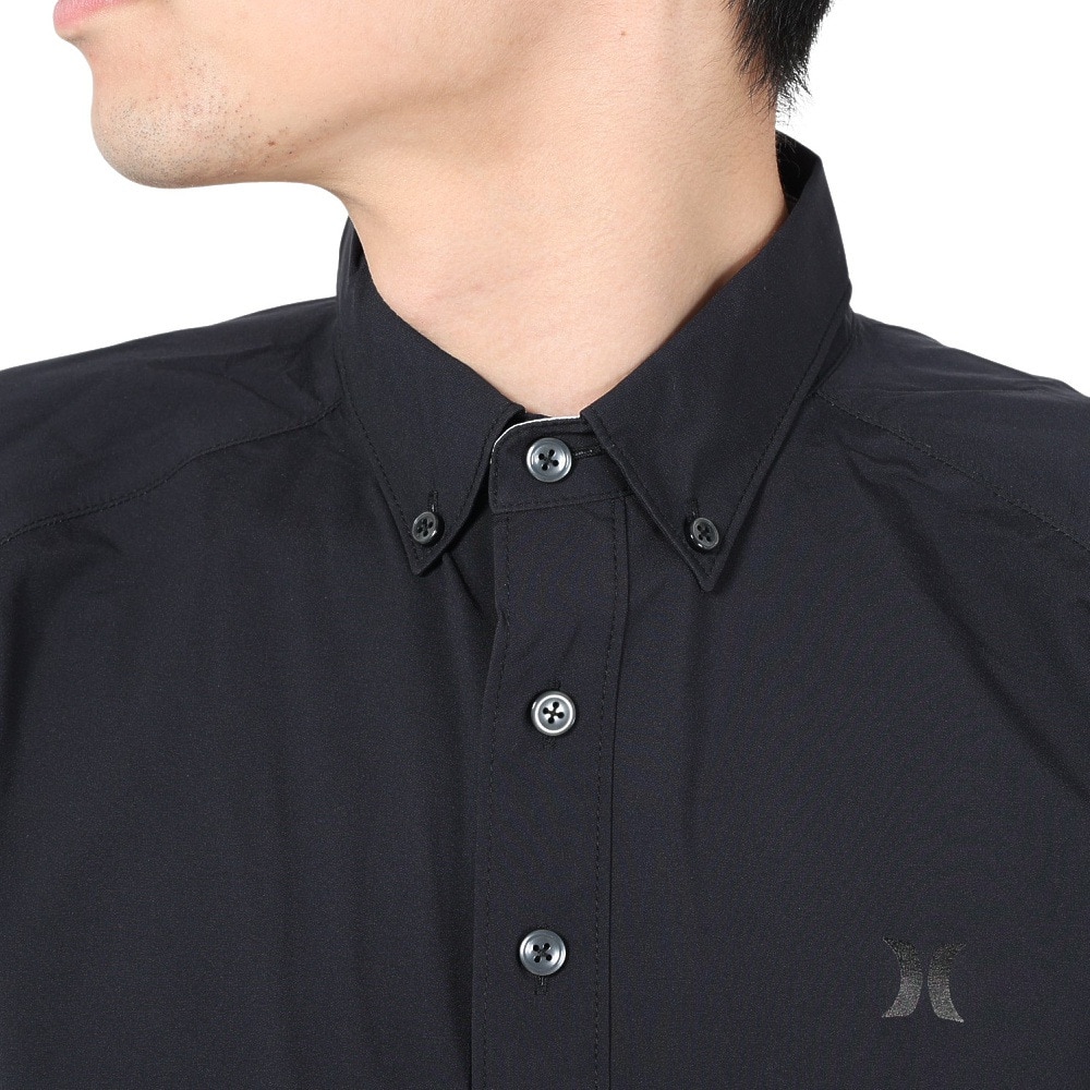 ハーレー（HURLEY）（メンズ）ゴルフウェア PHANTOMEN RAIN POLO 半袖 VMI-MJK2200009-BLK