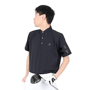 ハーレー（HURLEY）（メンズ）ゴルフウェア PHANTOMEN RAIN POLO 半袖 VMI-MJK2200009-BLK