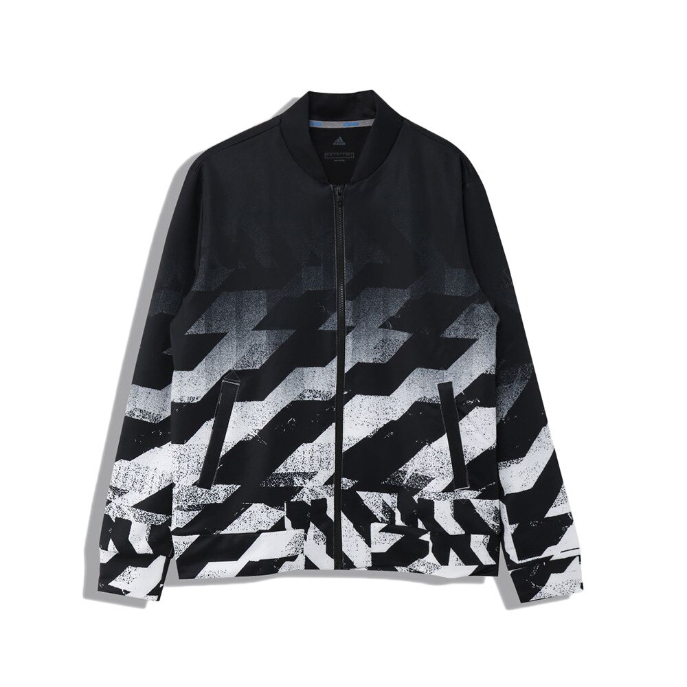 アウター メンズ 秋冬 ゴルフ ジオメトリックプリント 長袖フルジップライニングスウェット Ins47 Fs6914bk アディダス スーパースポーツゼビオ