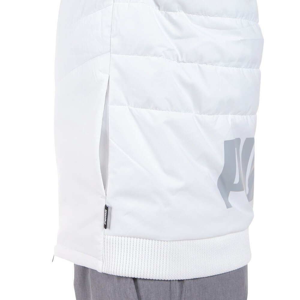 プーマ(PUMA)(メンズ)ゴルフウェア アウター 長袖 保温 軽量 パディング ウーブン ニット ミックス フルジップジャケット 539391-04