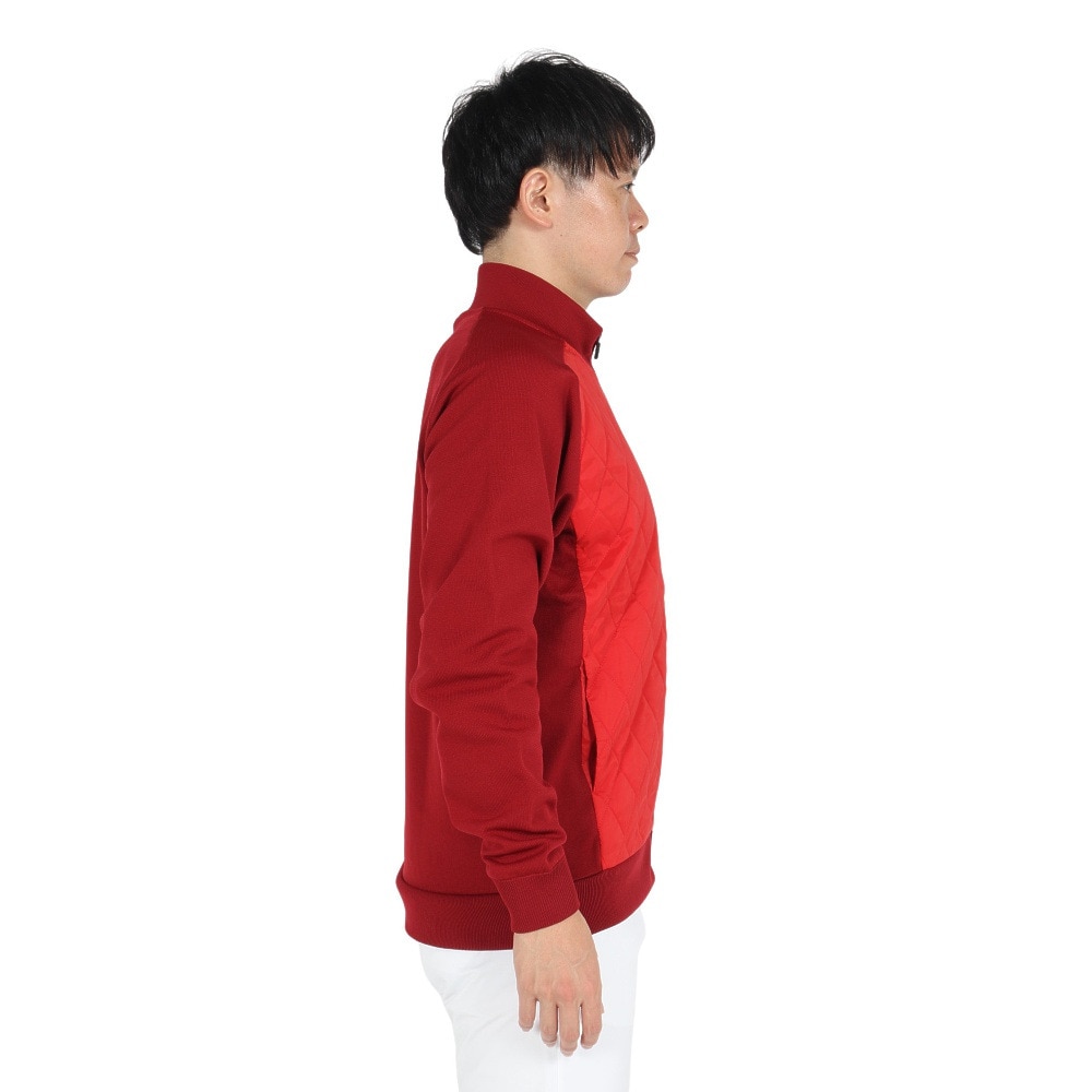 クランク（CLUNK）（メンズ）ゴルフウェア アウター 吸湿発熱 コンビジャケット CL5NTY17 RED