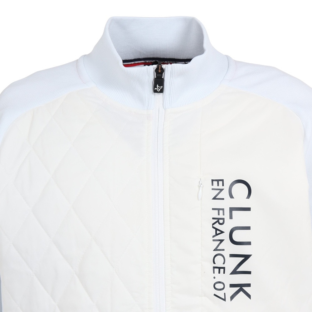 クランク（CLUNK）（メンズ）ゴルフウェア コンビジャケット CL5NTY17 WHT