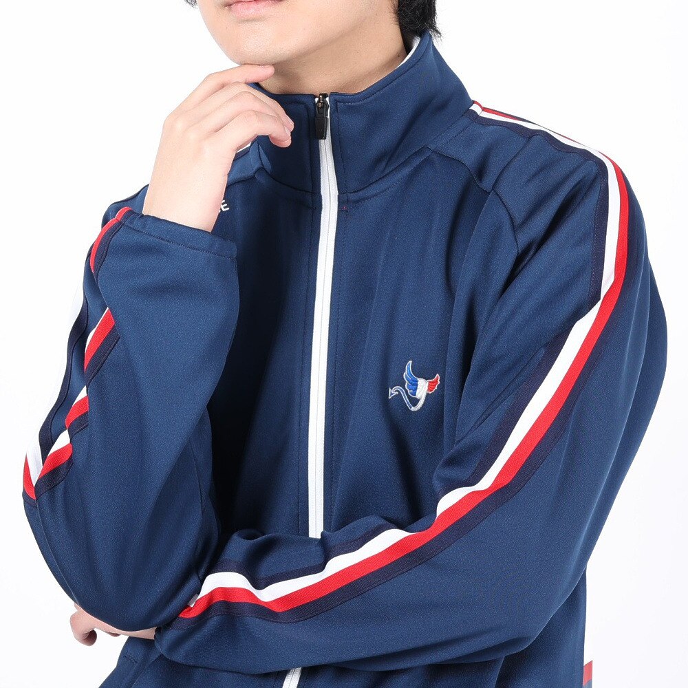 クランク（CLUNK）（メンズ）ゴルフウェア アウター ストレッチ 吸汗速乾 防風 ウインドクロスジャケット CL5NTY25 NVY