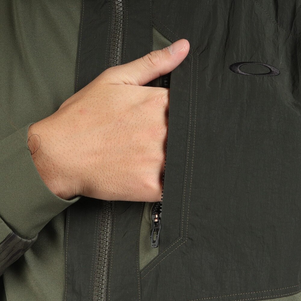 オークリー（OAKLEY）（メンズ）ゴルフウェア アウター ニット ジャケット 軽量 ロゴ ダブルジップ STW KNIT JACKET FOA404679-86L★★★