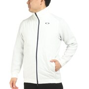 オークリー（OAKLEY）（メンズ）ゴルフウェア アウター 保温 ストレッチ 発熱 フルジップ ダブルファスナー HYBRID SWTR BLOUSON 4.0 FOA404252-100