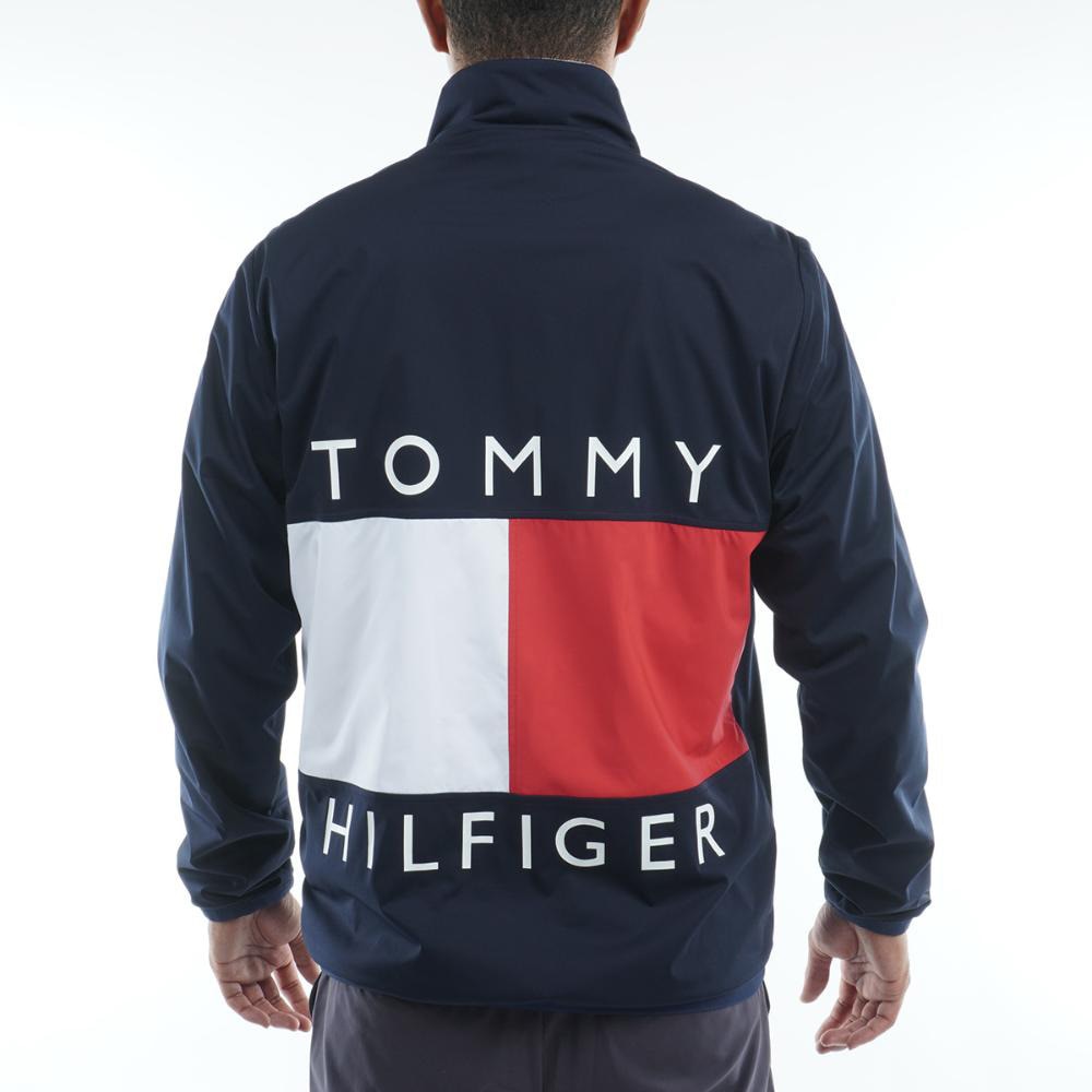 トミーヒルフィガー（TOMMY HILFIGER）（メンズ）ゴルフウェア アウター フラッグ リバーシブルジャケット THMA293-NVY
