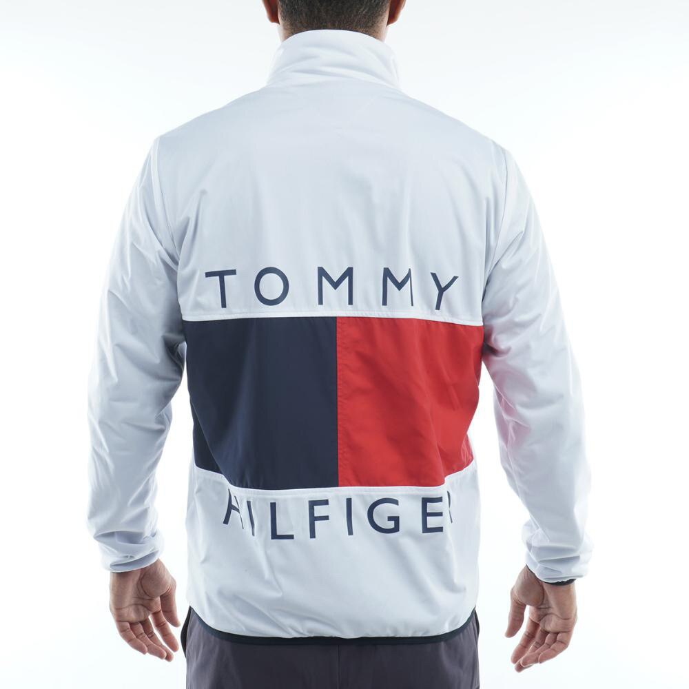 トミーヒルフィガー（TOMMY HILFIGER）（メンズ）ゴルフウェア アウター フラッグ リバーシブルジャケット THMA293-WHT