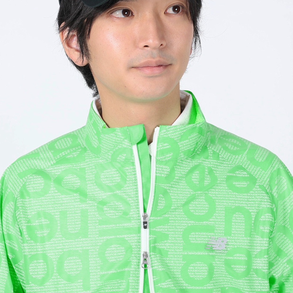 ニューバランス（new balance）（メンズ）ゴルフウェア アウター 撥水 防風 ストレッチ FULL ZIP WIND BLOUSON 012-3120003-132