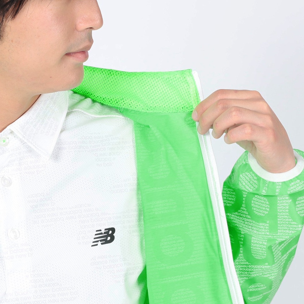 ニューバランス（new balance）（メンズ）ゴルフウェア アウター 撥水 防風 ストレッチ FULL ZIP WIND BLOUSON 012-3120003-132