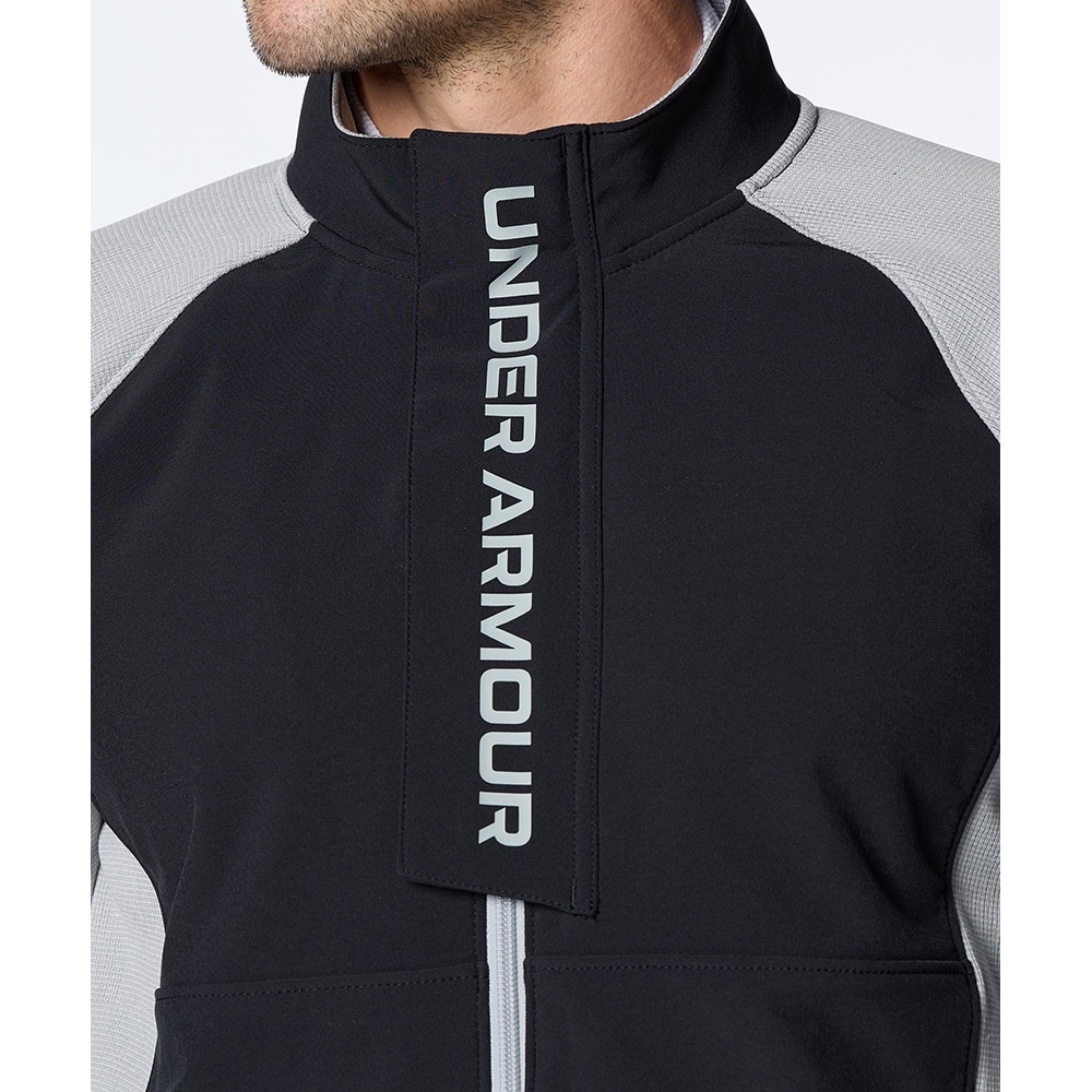 アンダーアーマー（UNDER ARMOUR）（メンズ）ゴルフウェア アウター 防風 ストーム セーターフリース ハイブリッド ジャケット  1381271 035