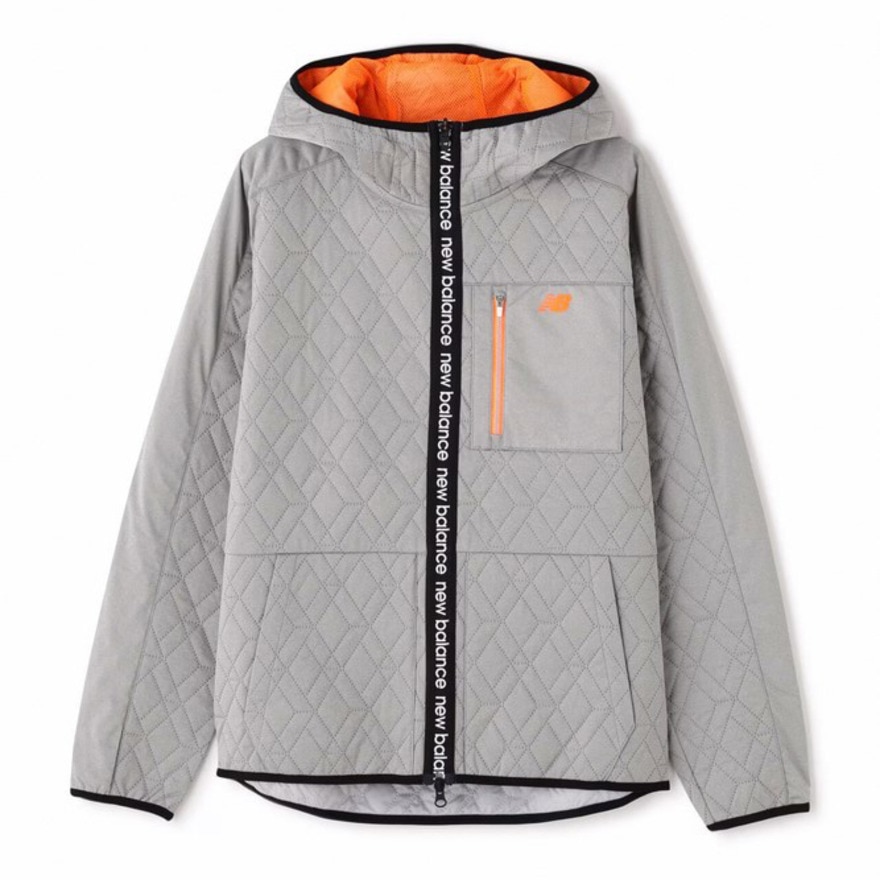 ニューバランス（new balance）（メンズ）ゴルフウェア アウター パーカー ダイヤ柄キルト フルジップ フーディー 012-3220005-020
