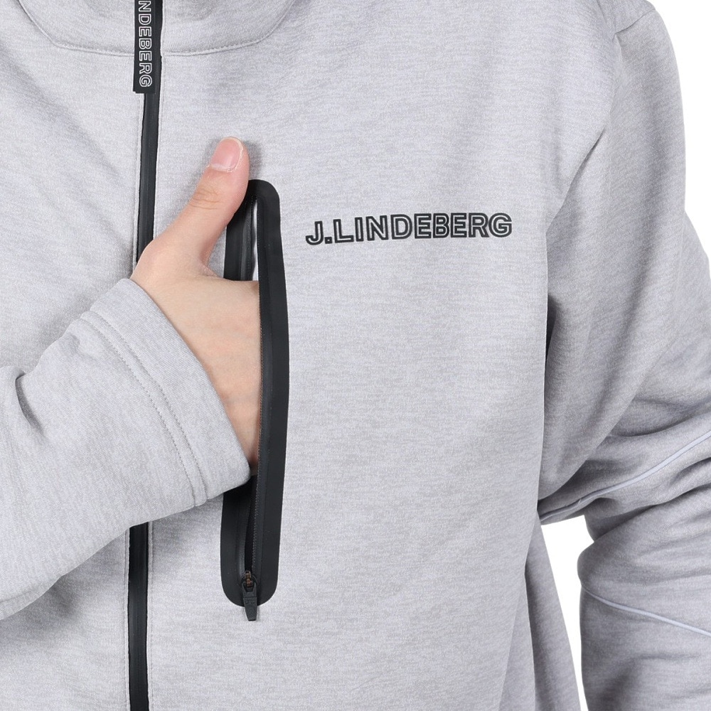 J.LINDEBERG（メンズ）ゴルフウェア アウター 撥水 速乾 Brush フルジップ Midla ジャケット 071-59015-015