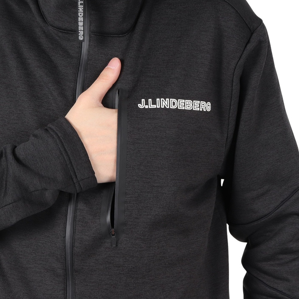 J.LINDEBERG（メンズ）ゴルフウェア アウター 撥水 フルジップジャケット Brush Midla 071-59015-019