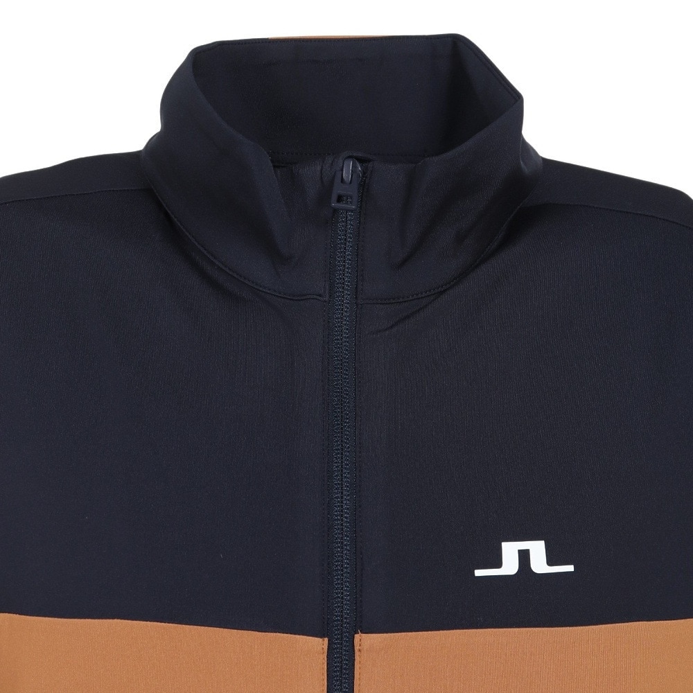 J.LINDEBERG（メンズ）ゴルフウェア アウター 吸水速乾 カラーブロックミッドレイヤー 071-59918-042