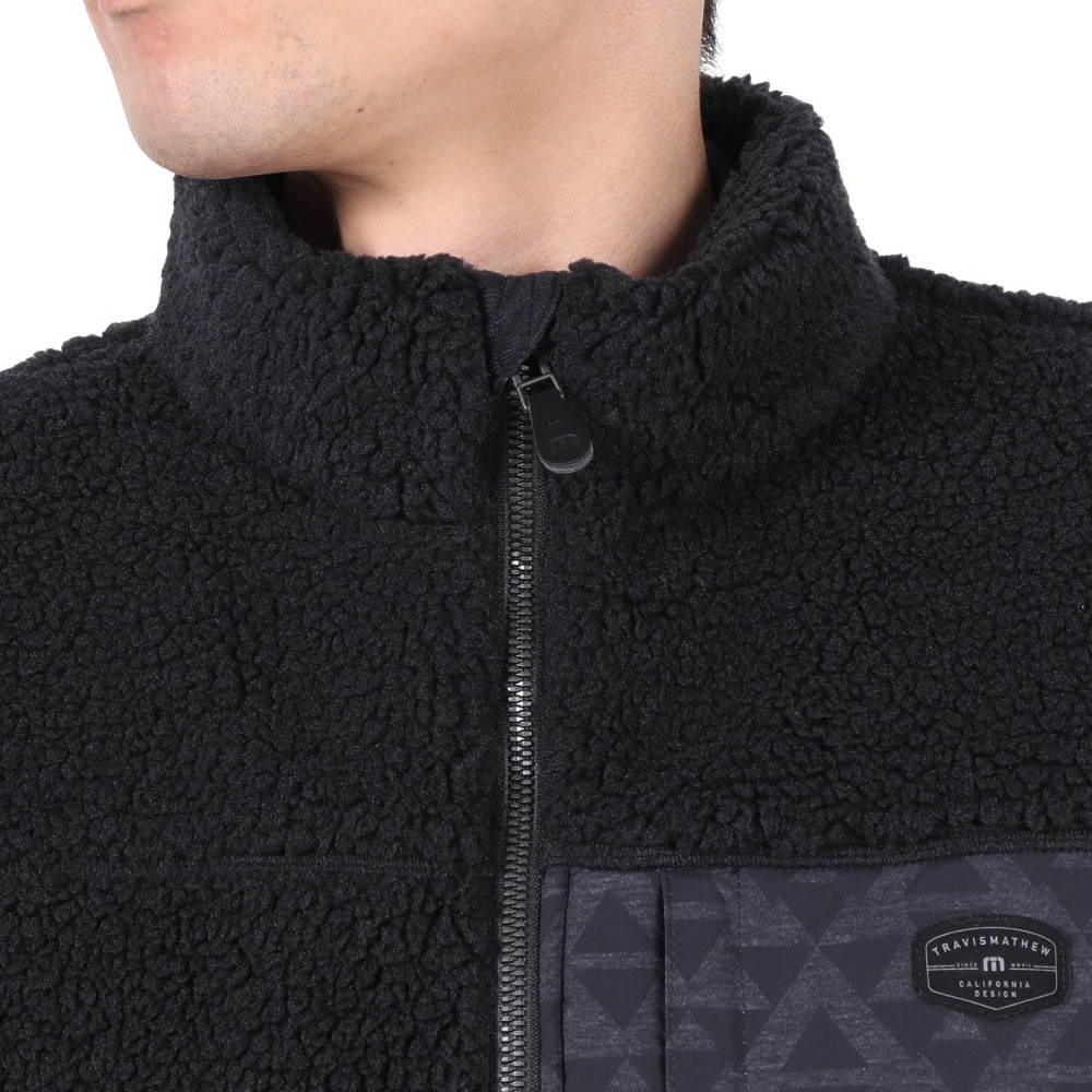 トラヴィスマシュー（Travis Mathew）（メンズ）ゴルフウェア アウター スタンド カラー ジャケット 7AI022-0BLK