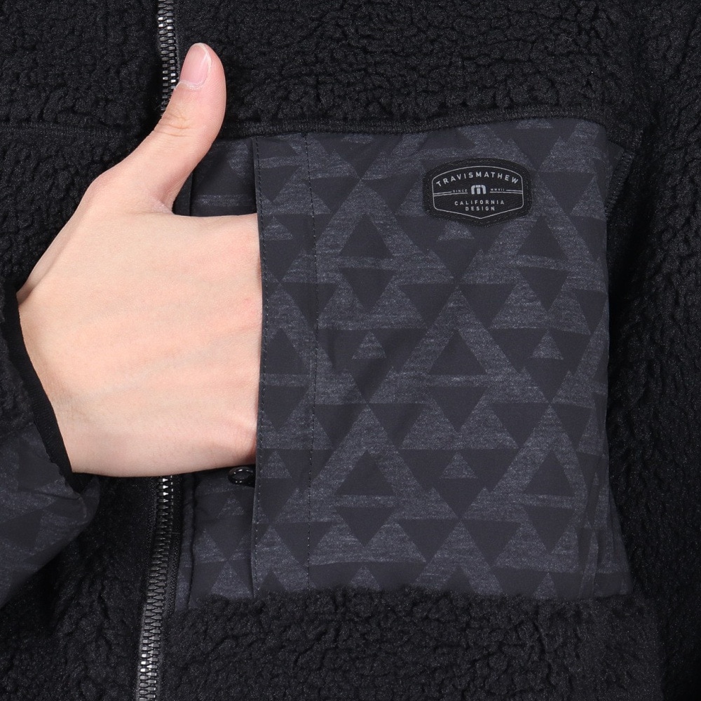トラヴィスマシュー（Travis Mathew）（メンズ）ゴルフウェア アウター スタンド カラー ジャケット 7AI022-0BLK