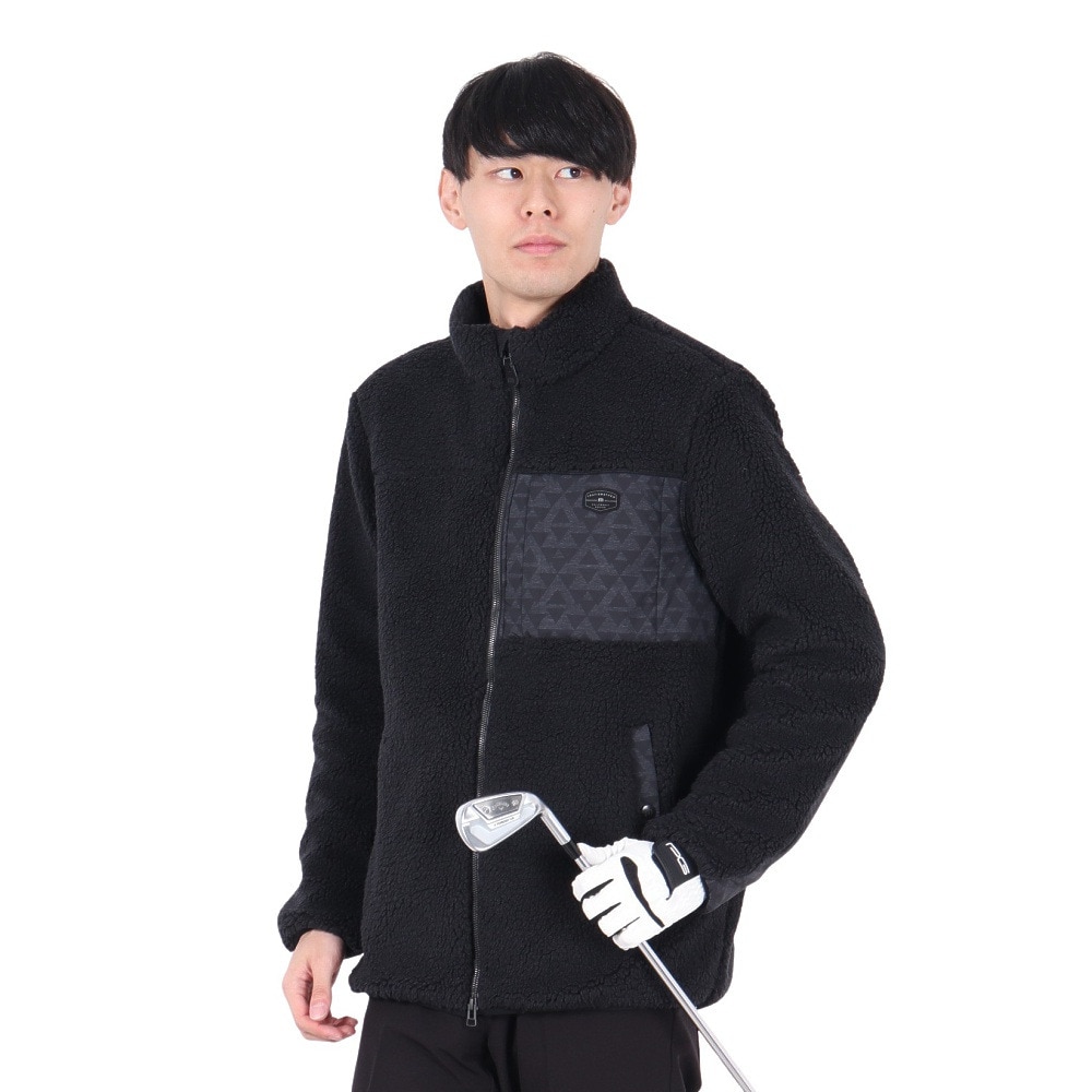 トラヴィスマシュー（Travis Mathew）（メンズ）ゴルフウェア アウター スタンド カラー ジャケット 7AI022-0BLK