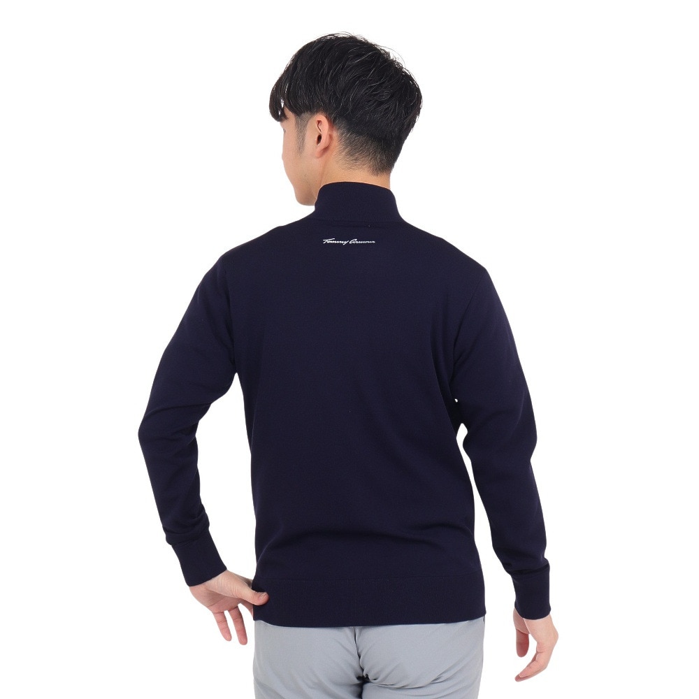 トミーアーマー（Tommy Armour）（メンズ）ゴルフウェア アウター 保温 Back Grid フルジップジャケット TAPLU23F010005 NVY