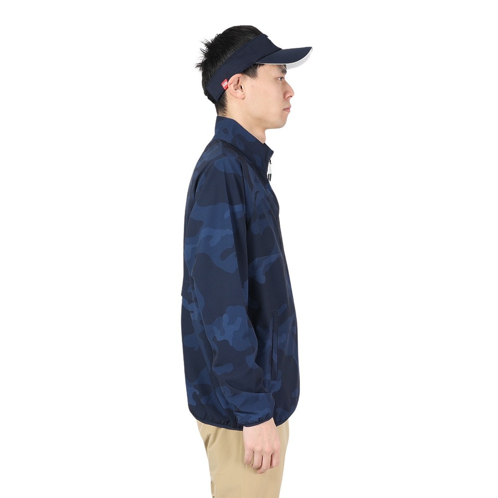 ROSASEN（メンズ）ゴルフウェア アウター 撥水 パッカブルカモフラプリントブルゾン 044-51211-098