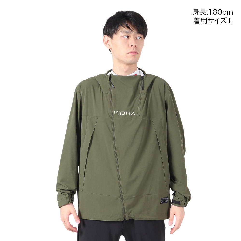フィドラ（FIDRA）（メンズ）ゴルフウェア アウター 撥水 冷感 パーカー フーディーブルゾン FV5RTY15 KHK