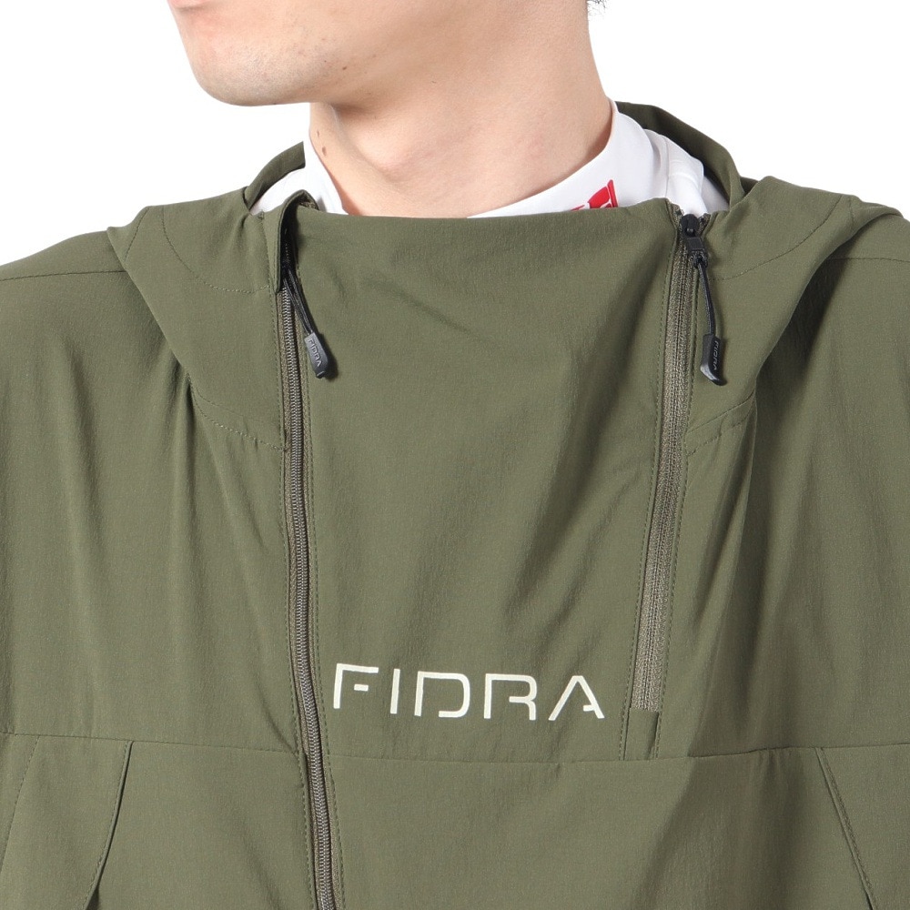 フィドラ（FIDRA）（メンズ）ゴルフウェア アウター 撥水 冷感 パーカー フーディーブルゾン FV5RTY15 KHK
