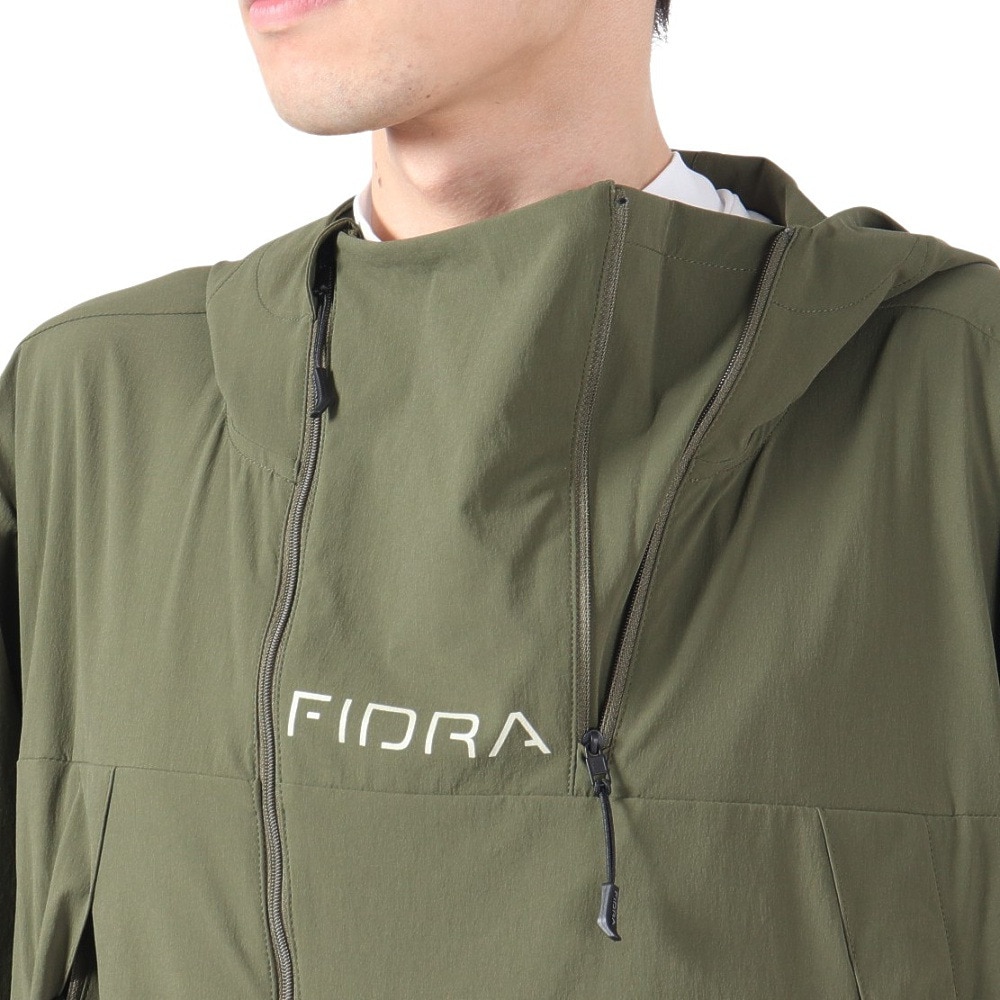 フィドラ（FIDRA）（メンズ）ゴルフウェア アウター 撥水 冷感 パーカー フーディーブルゾン FV5RTY15 KHK