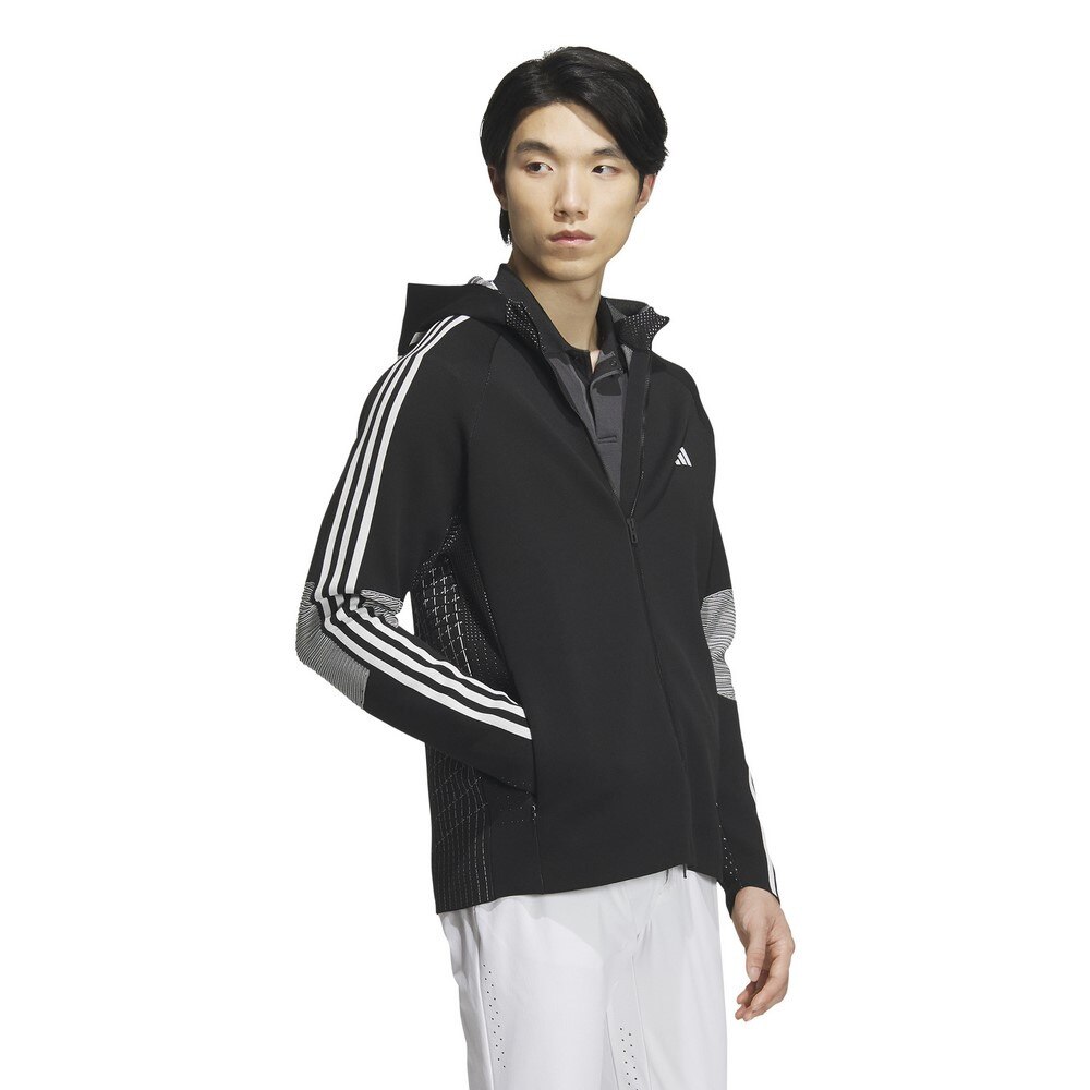 アディダス（adidas）（メンズ）ゴルフウェア アウター パーカー アルティメット365ツアー PRIMEニット フーディー IKJ47-IN6664BK