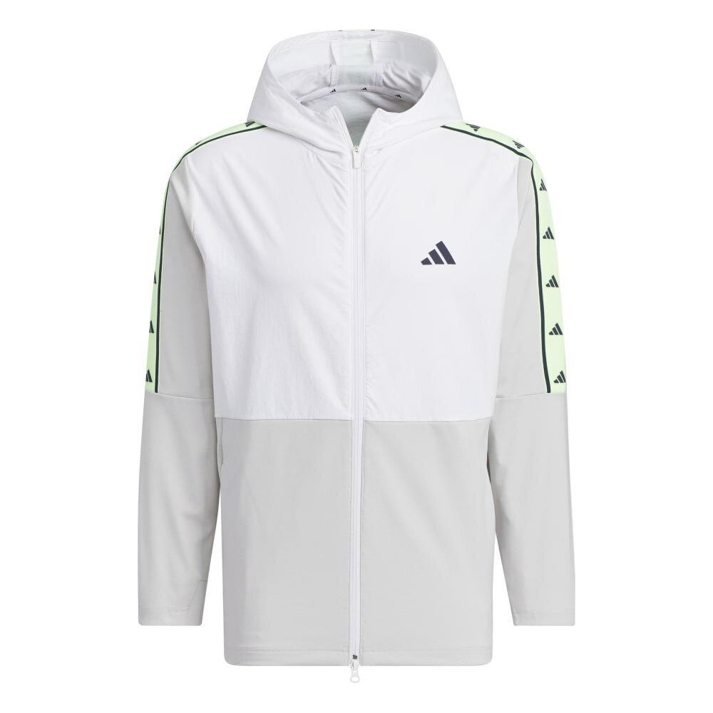 アディダス（adidas）（メンズ）ゴルフウェア パーカー 防風 ファブリックミックスストレッチ フーディー IKK83-IN9008W