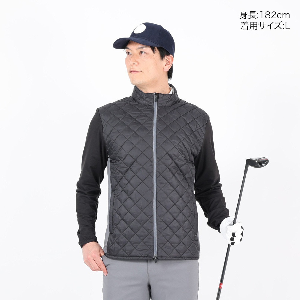 プーマ（PUMA）（メンズ）ゴルフウェア アウター フロスト キルテッド ジャケット 623165-01