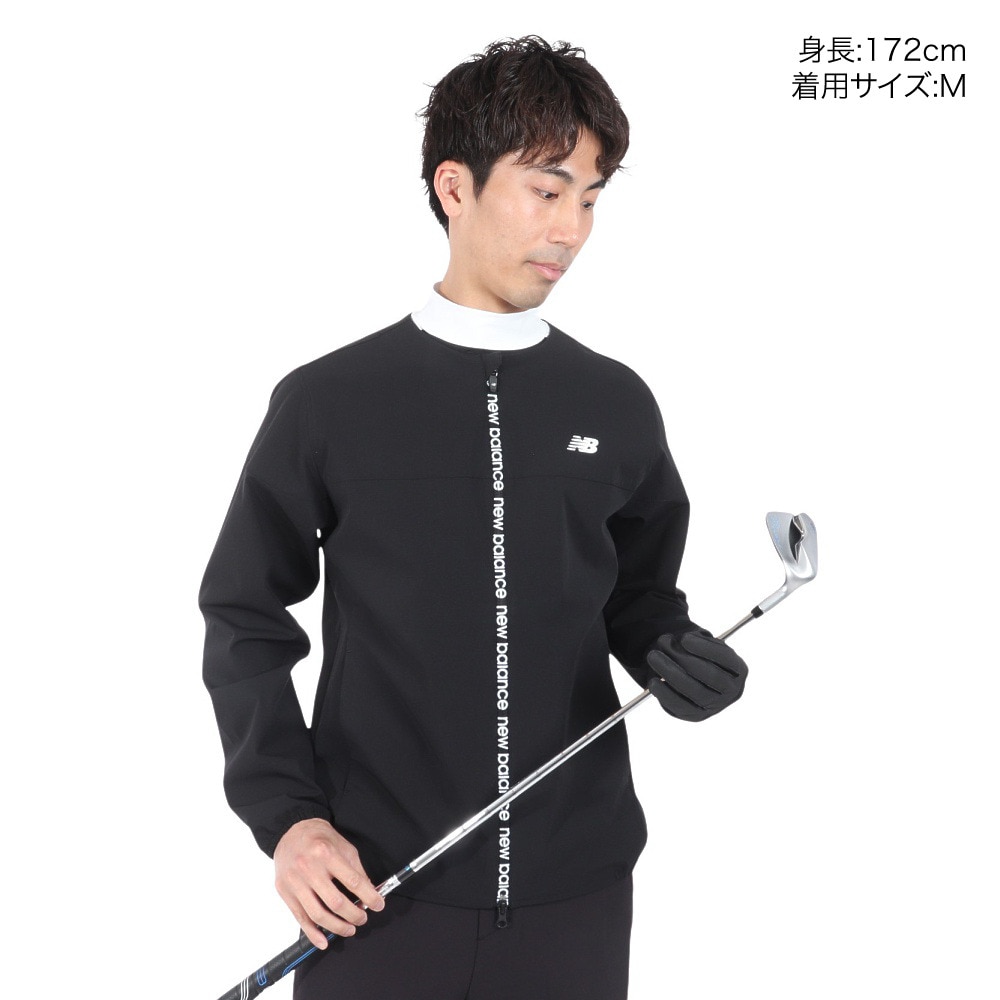 ニューバランス（new balance）（メンズ）ゴルフウェア アウター FULL ZIP COLLARLESS ブルゾン 012-4120003-010
