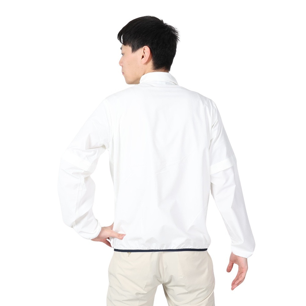 マンシングウエア（MUNSING WEAR）（メンズ）ゴルフウェア アウター 撥水 ストレッチ袖ドッキングブルゾン MGMXJK04 WH00