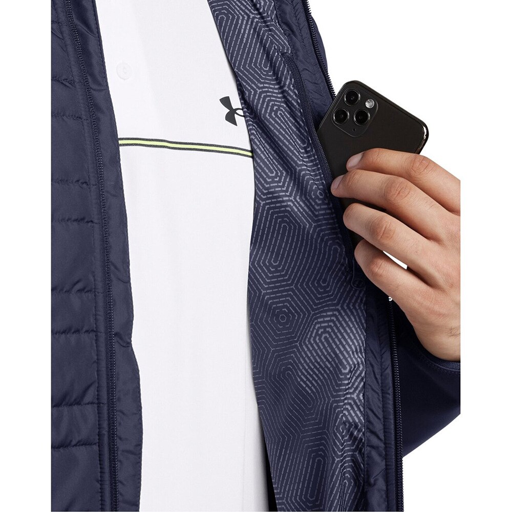 アンダーアーマー（UNDER ARMOUR）（メンズ）ゴルフウェア アウター 裏起毛 ドライブ プロ インサレート ジャケット 1385829 410