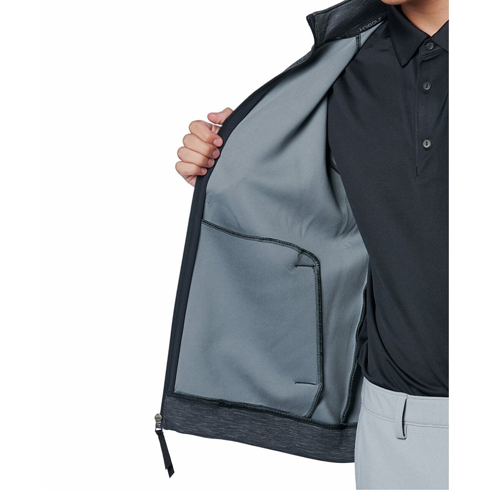 アンダーアーマー（UNDER ARMOUR）（メンズ）ゴルフウェア アウター DriveKnit フルジップジャケット 1388317 001