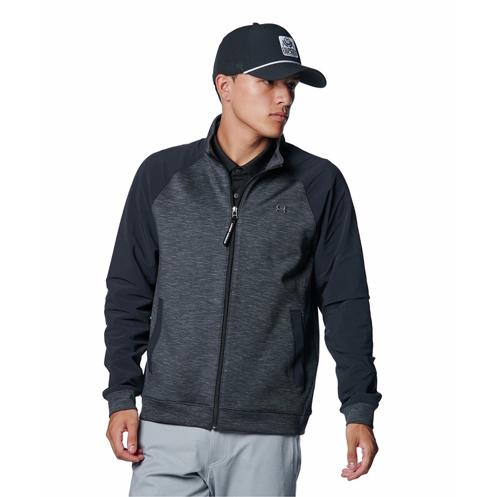 アンダーアーマー（UNDER ARMOUR）（メンズ）ゴルフウェア アウター DriveKnit フルジップジャケット 1388317 001