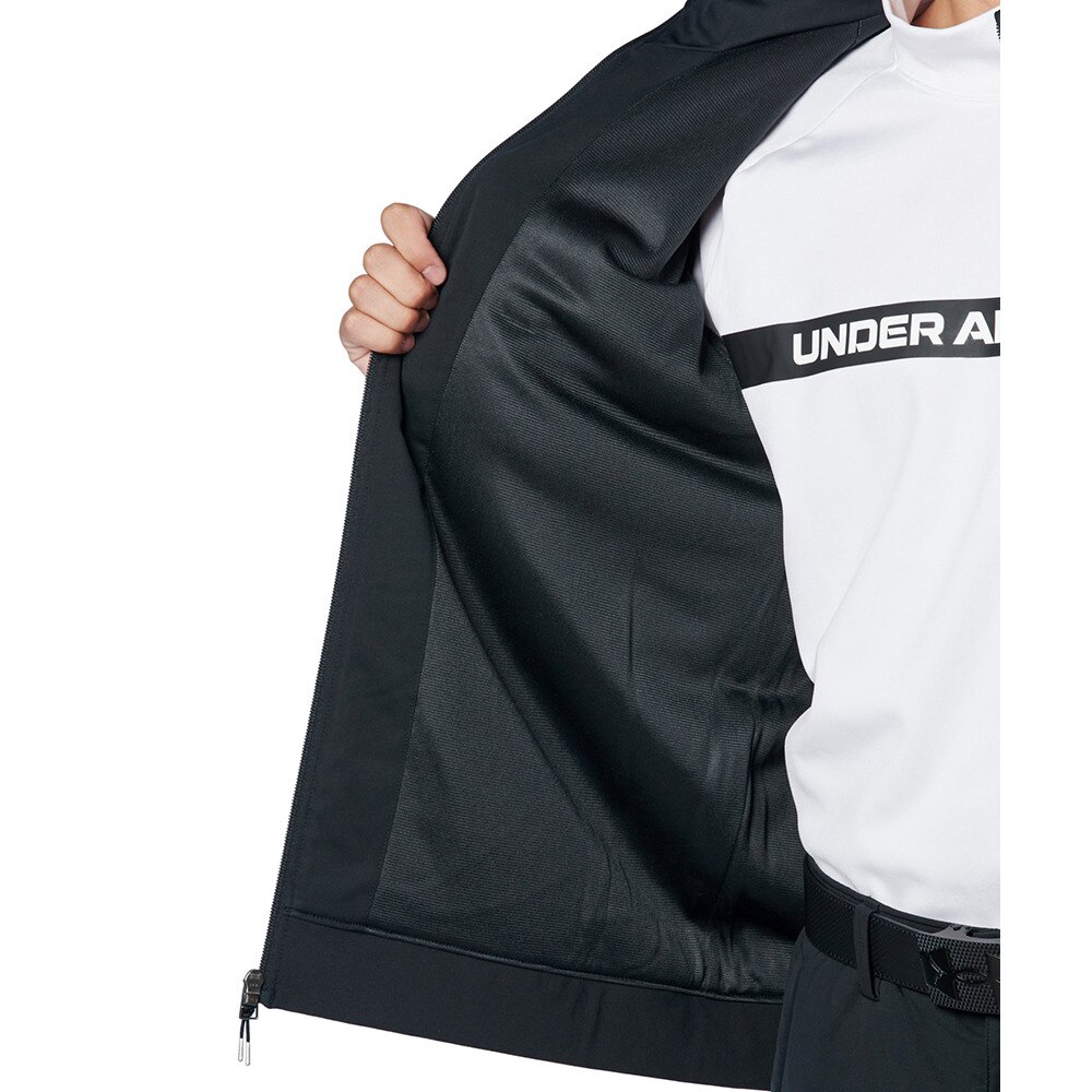 アンダーアーマー（UNDER ARMOUR）（メンズ）ゴルフウェア アウター 裏起毛 ドライブ プロ ハイブリッド フルジップ ジャケット 1388320 001