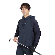 (メンズ)ゴルフウェア 蓄熱保温 変形カノコ裏起毛×タフタ 長袖 パーカー 044-52112-098-24AW