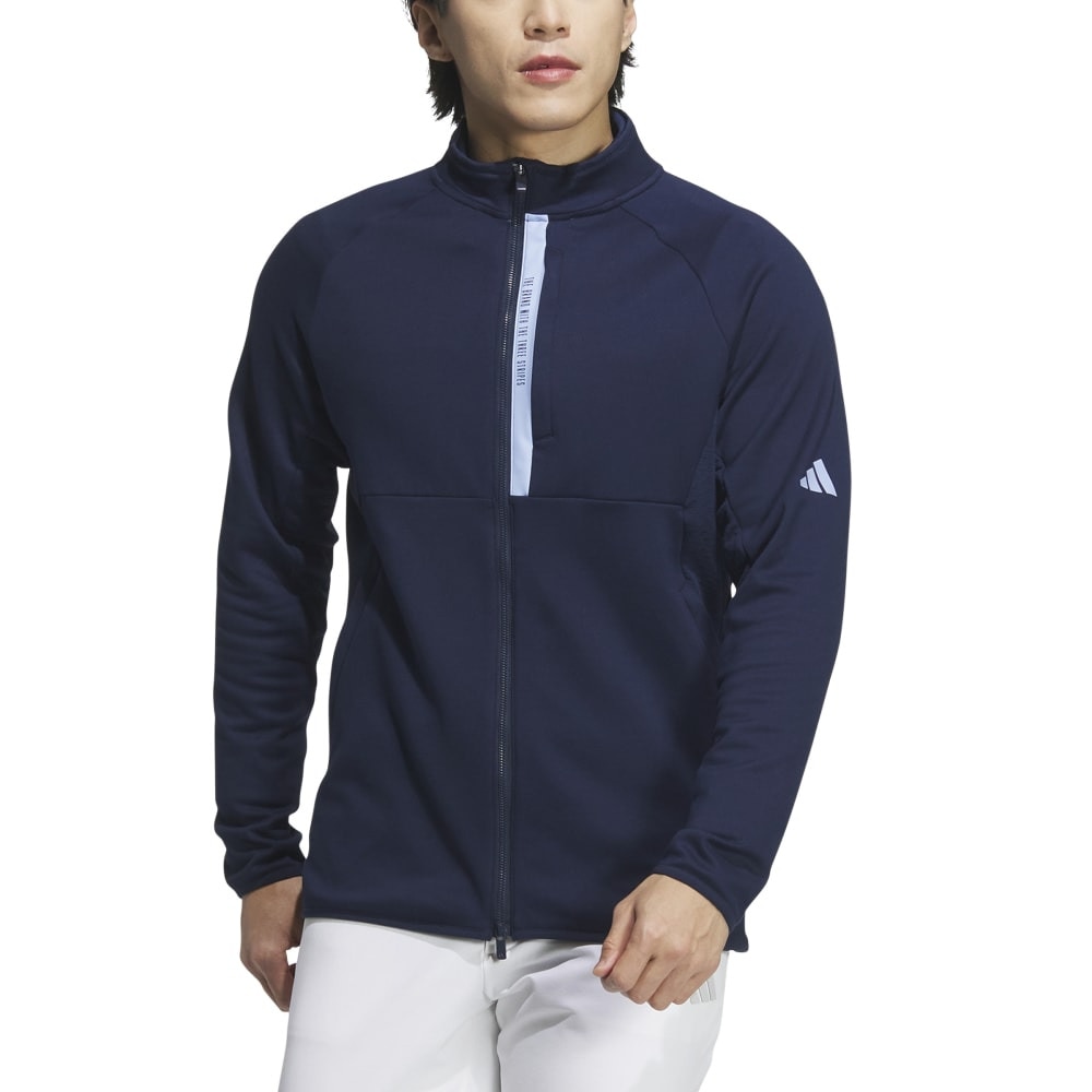 アディダス（adidas）（メンズ）ゴルフウェア アウター 保温 COLD.RDY フルジップジャケット JTY65-IM6469 NVY