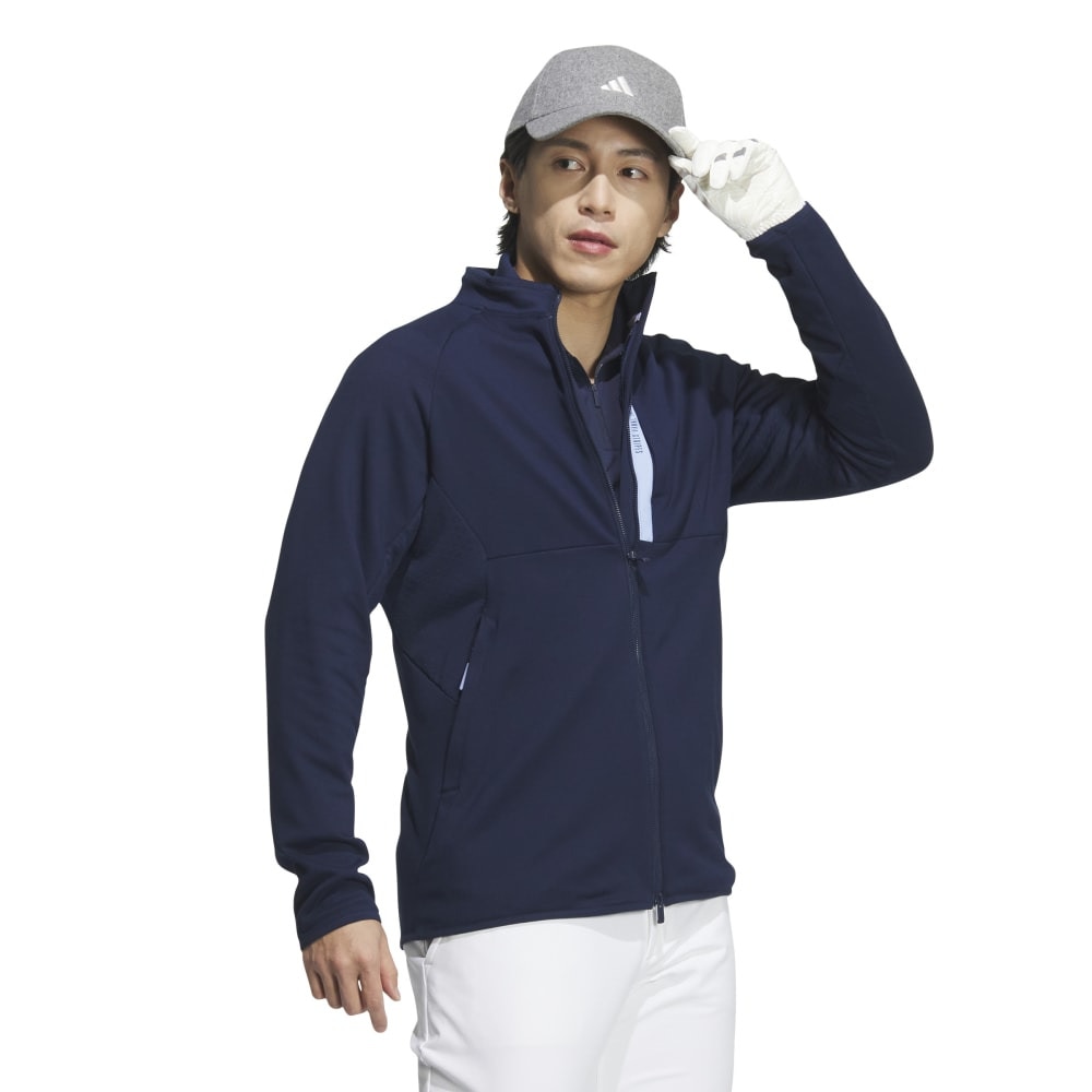 アディダス（adidas）（メンズ）ゴルフウェア アウター 保温 COLD.RDY フルジップジャケット JTY65-IM6469 NVY