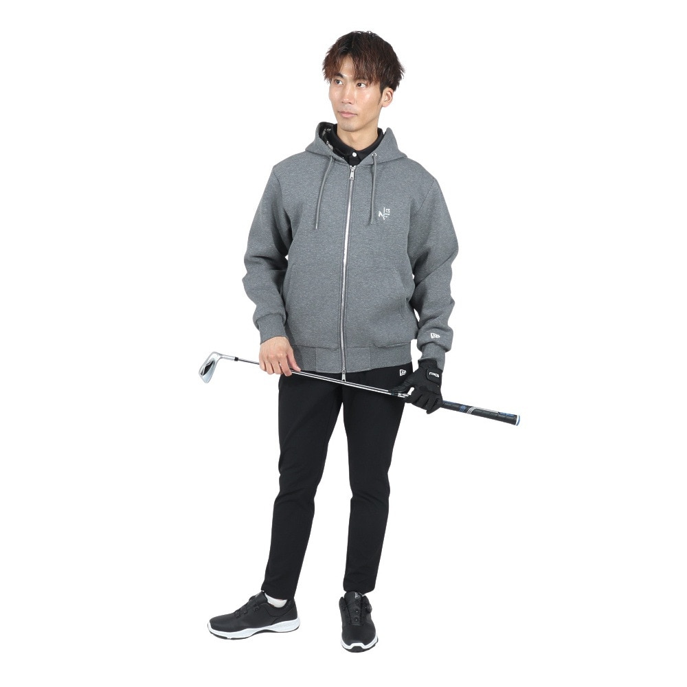 ニューエラ（NEW ERA）（メンズ、レディース）ゴルフウェア アウター 保温 テック スウェット フルジップフーディー 14327382