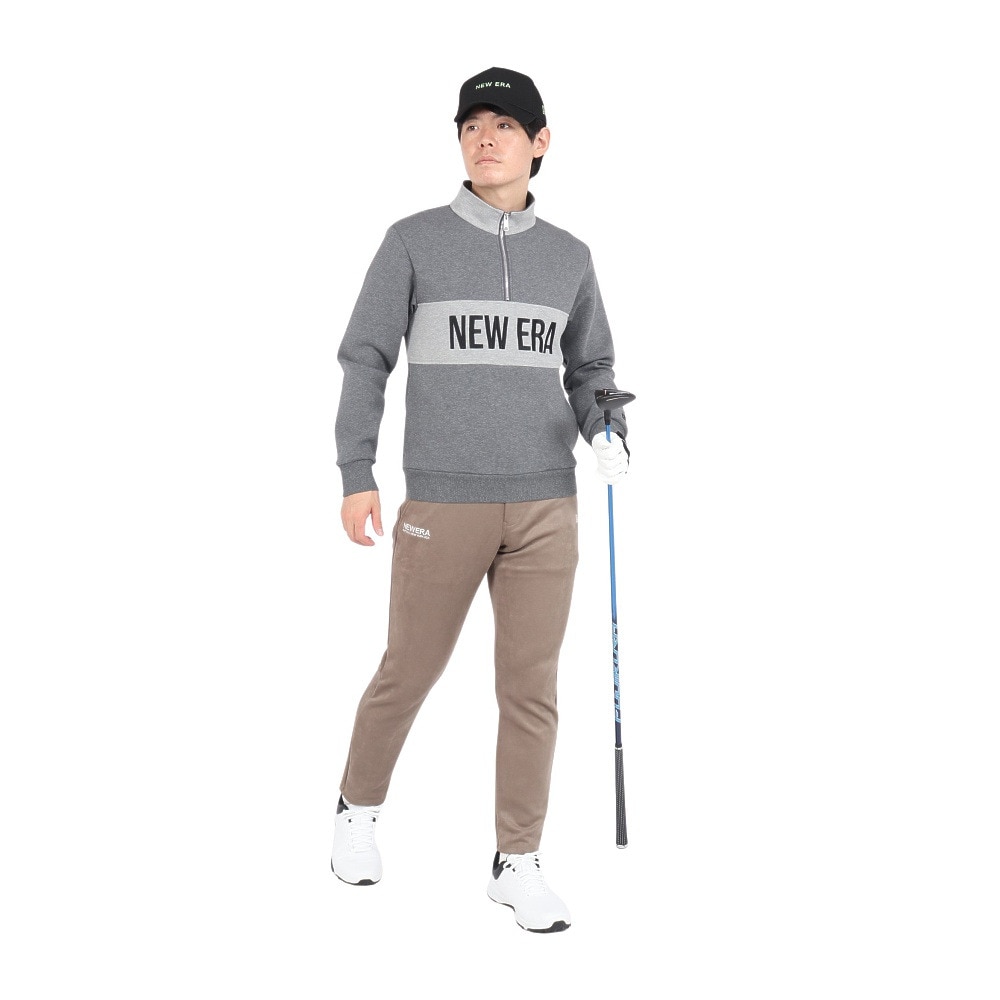 ニューエラ（NEW ERA）（メンズ、レディース）ゴルフウェア アウター 保温 テック スウェット ハーフジップ ジャケット 14326384